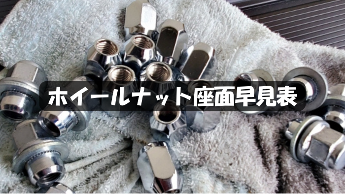 【車種別まとめ】ホイールナット座面早見表｜テーパー・球面・平面を間違えない