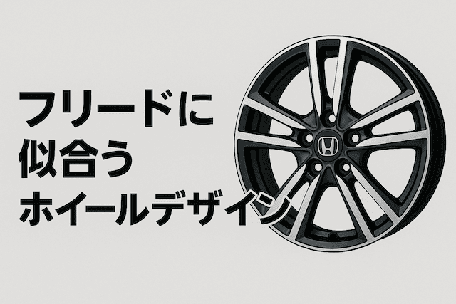 【フリードに似合うホイールデザイン特集】スポーク・メッシュ・ブラックポリッシュ