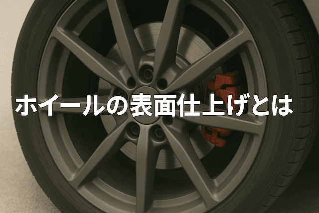 ホイールの表面仕上げ完全ガイド｜種類と特徴を徹底解説