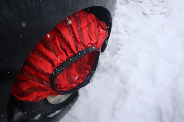 スノーソックスを装着